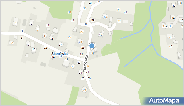 Rudnik, Starcówka, 38, mapa Rudnik