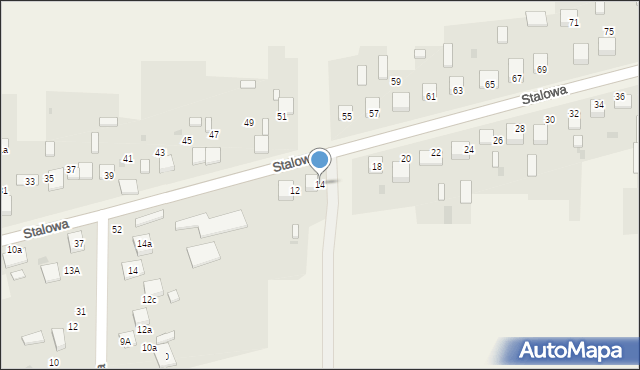 Rudniki, Stalowa, 14, mapa Rudniki