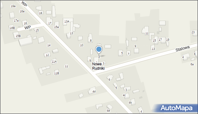 Rudniki, Stalowa, 2, mapa Rudniki