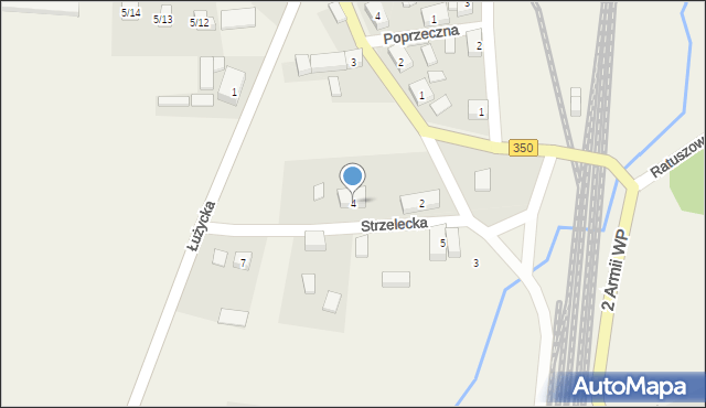 Ruszów, Strzelecka, 4, mapa Ruszów