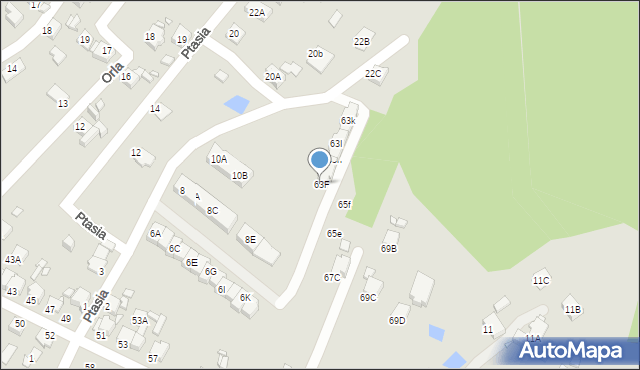 Rybnik, Stawowa, 63F, mapa Rybnika