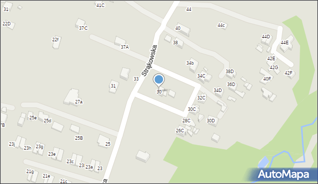 Rybnik, Strąkowska, 30, mapa Rybnika