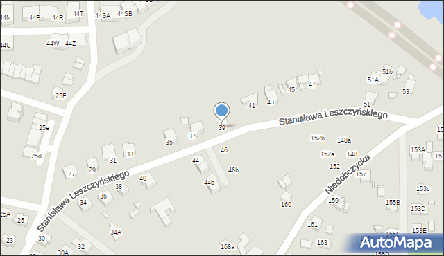 Rybnik, Stanisława Leszczyńskiego, 39, mapa Rybnika