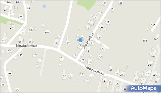 Rybnik, Staromiejska, 3, mapa Rybnika