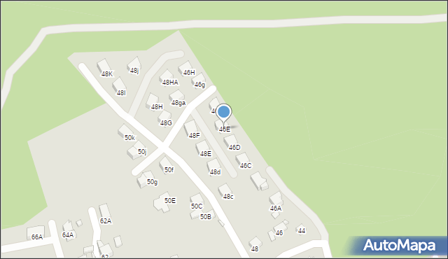 Rybnik, Stefana Batorego, 46E, mapa Rybnika