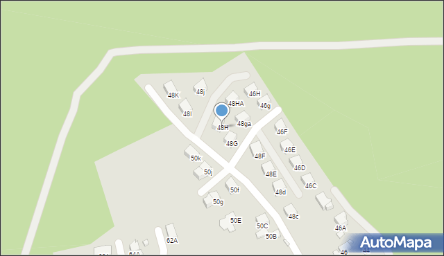 Rybnik, Stefana Batorego, 48H, mapa Rybnika