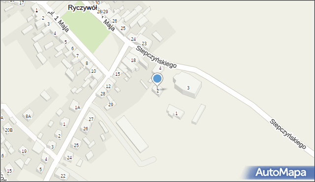 Ryczywół, Stepczyńskiego, ks., 2, mapa Ryczywół