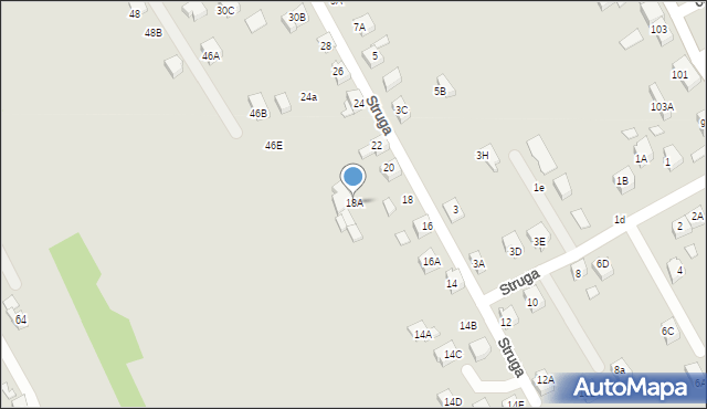 Rydułtowy, Struga Andrzeja, 18A, mapa Rydułtowy