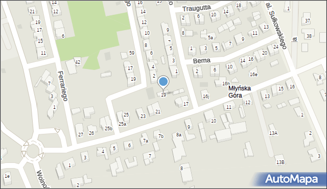 Rydzyna, Stanisława Leszczyńskiego, 19, mapa Rydzyna
