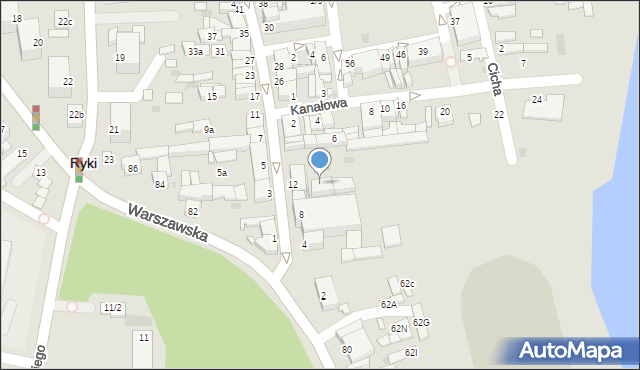 Ryki, Stanisława Augusta Poniatowskiego, 6n, mapa Ryki