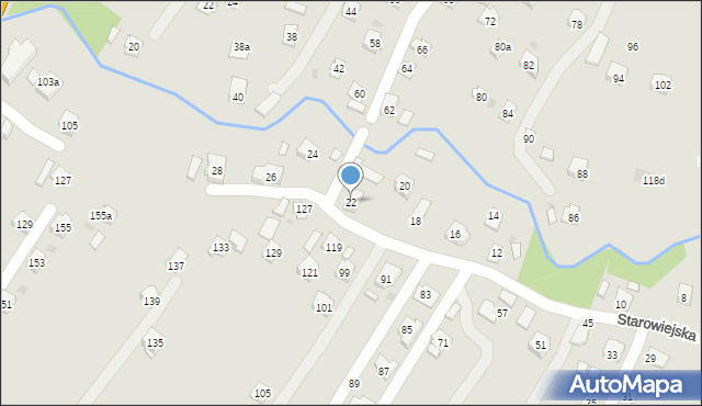 Rzeszów, Starowiejska, 22, mapa Rzeszów