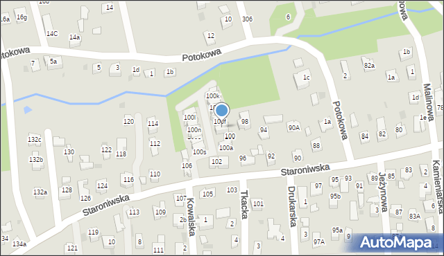 Rzeszów, Staroniwska, 100e, mapa Rzeszów