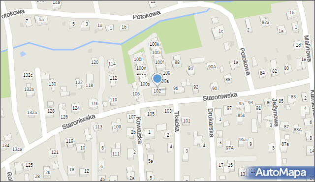 Rzeszów, Staroniwska, 102, mapa Rzeszów