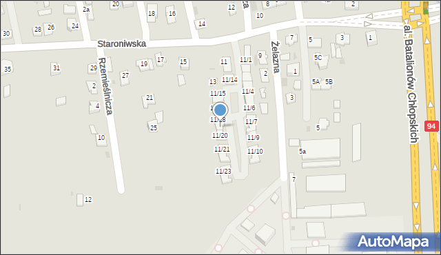 Rzeszów, Staroniwska, 11/19, mapa Rzeszów