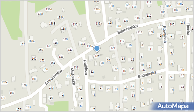 Rzeszów, Staroniwska, 125, mapa Rzeszów