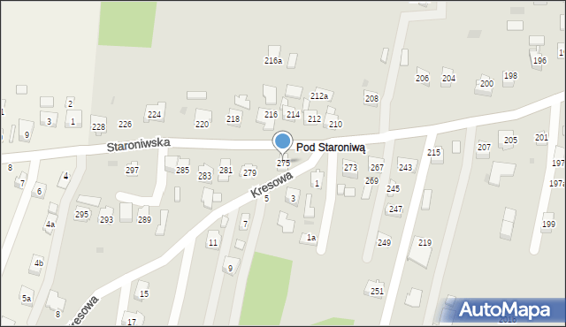 Rzeszów, Staroniwska, 275, mapa Rzeszów