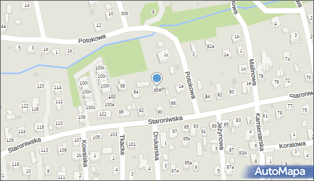 Rzeszów, Staroniwska, 90A, mapa Rzeszów