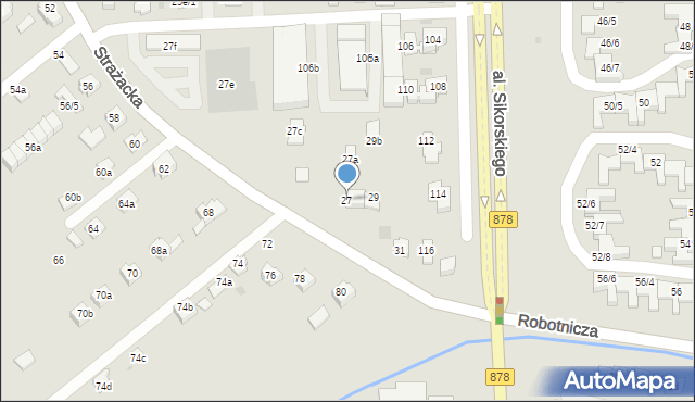 Rzeszów, Strażacka, 27, mapa Rzeszów