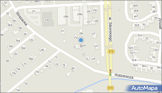 Rzeszów, Strażacka, 29, mapa Rzeszów