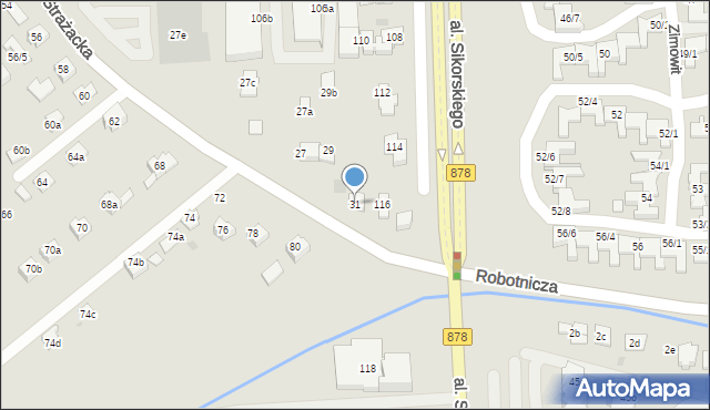 Rzeszów, Strażacka, 31, mapa Rzeszów