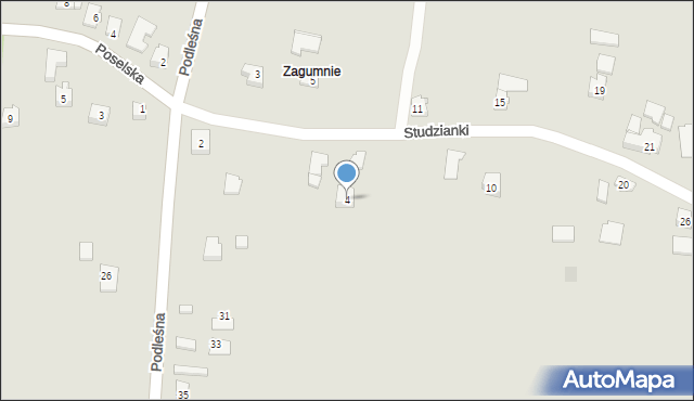 Rzeszów, Studzianki, 4, mapa Rzeszów