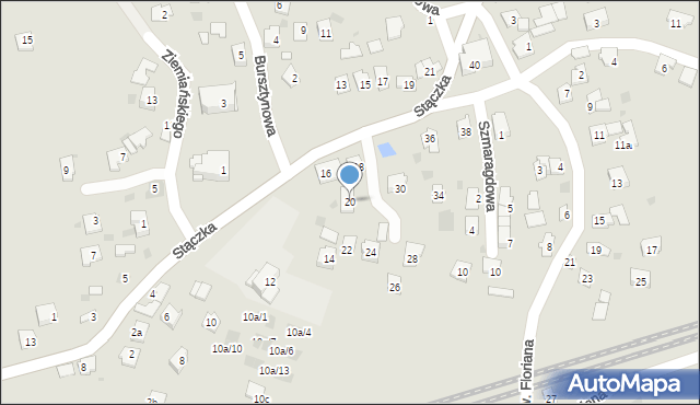 Rzeszów, Stączka Jana, ks., 20, mapa Rzeszów