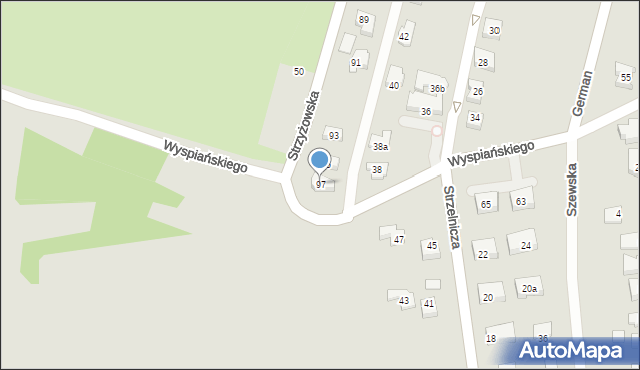 Rzeszów, Strzyżowska, 97, mapa Rzeszów