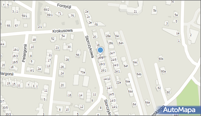 Rzeszów, Storczykowa, 16/5, mapa Rzeszów