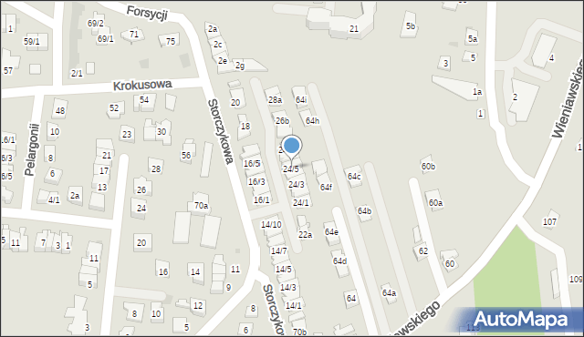 Rzeszów, Storczykowa, 24/5, mapa Rzeszów