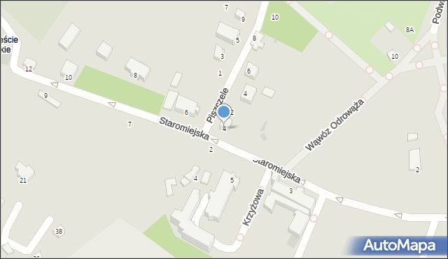 Sandomierz, Staromiejska, 4, mapa Sandomierza