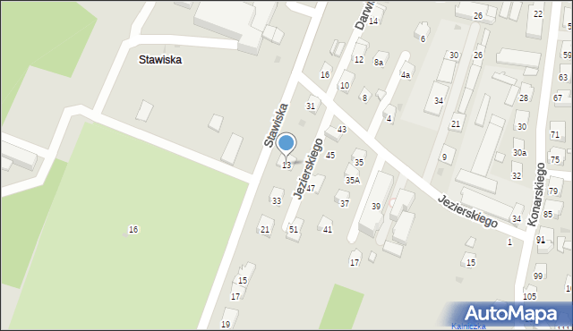 Sanok, Stawiska, 13, mapa Sanok