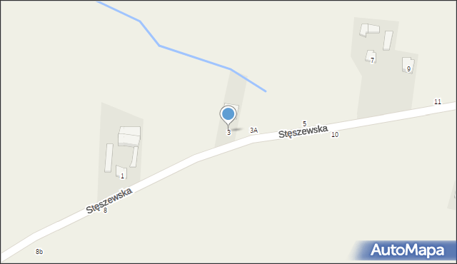 Sapowice, Stęszewska, 3, mapa Sapowice