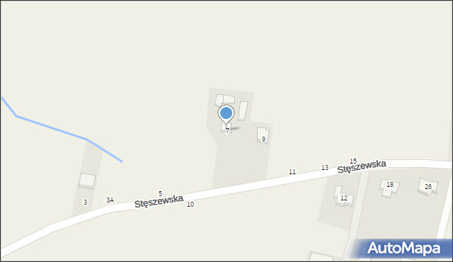 Sapowice, Stęszewska, 7, mapa Sapowice