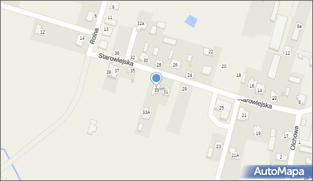 Sękocin Stary, Starowiejska, 33, mapa Sękocin Stary
