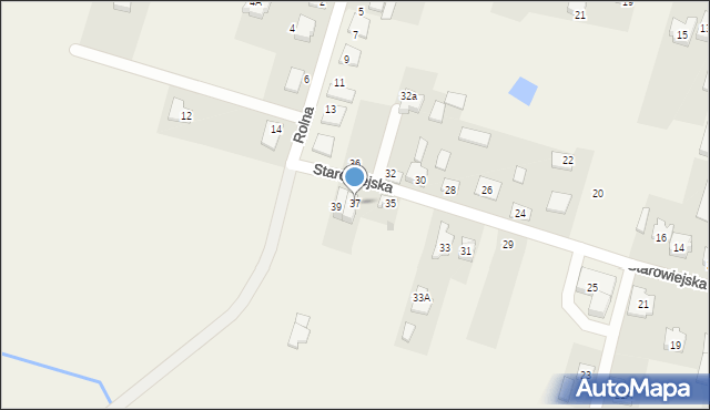 Sękocin Stary, Starowiejska, 37, mapa Sękocin Stary