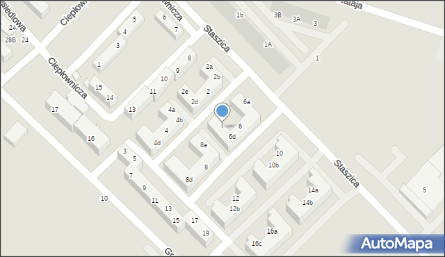 Siechnice, Staszica Stanisława, 6e, mapa Siechnice