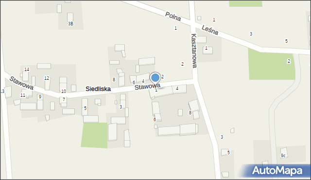 Siedliska, Stawowa, 1, mapa Siedliska