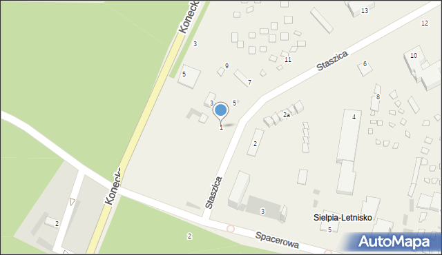 Sielpia Wielka, Staszica Stanisława, 1, mapa Sielpia Wielka