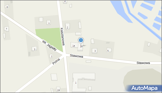 Siemień, Stawowa, 1b, mapa Siemień