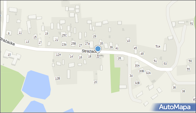 Siemień, Strażacka, 22, mapa Siemień