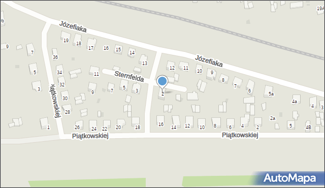 Sieradz, Sternfelda Ary, 2, mapa Sieradz