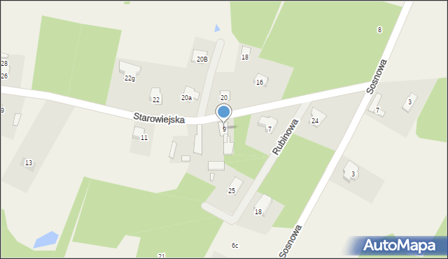 Sierzchów, Starowiejska, 9, mapa Sierzchów