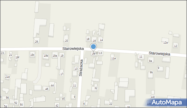 Skalmierzyce, Starowiejska, 15, mapa Skalmierzyce