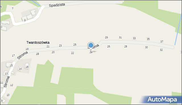 Skawinki, Stroma, 24, mapa Skawinki