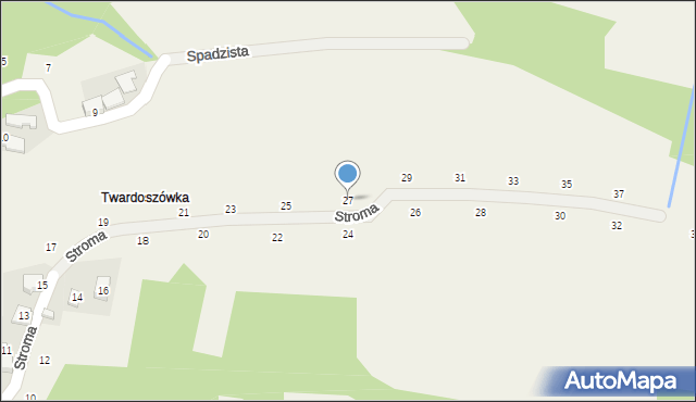 Skawinki, Stroma, 27, mapa Skawinki