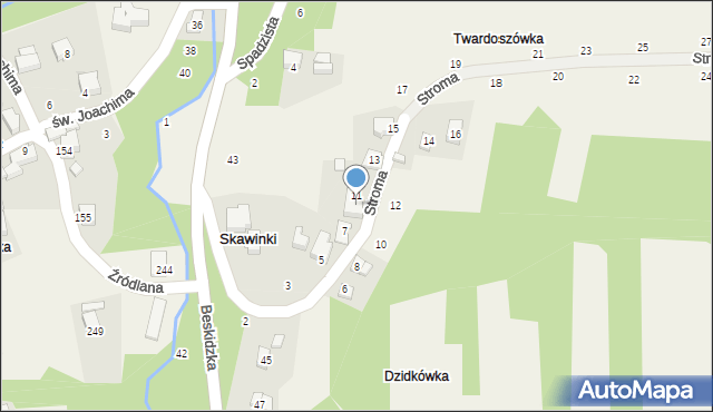 Skawinki, Stroma, 9, mapa Skawinki