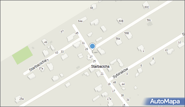 Skierniewice, Starbacicha, 58, mapa Skierniewic