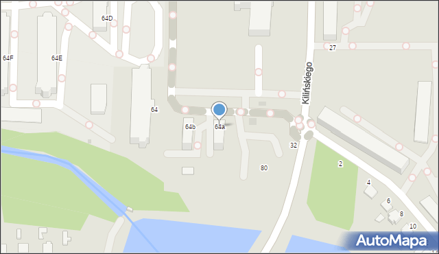 Skierniewice, Stefana Batorego, 64a, mapa Skierniewic