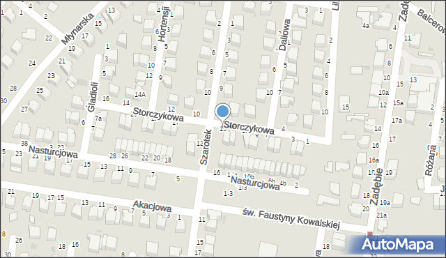 Skierniewice, Storczykowa, 15, mapa Skierniewic