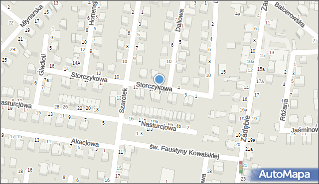 Skierniewice, Storczykowa, 9, mapa Skierniewic